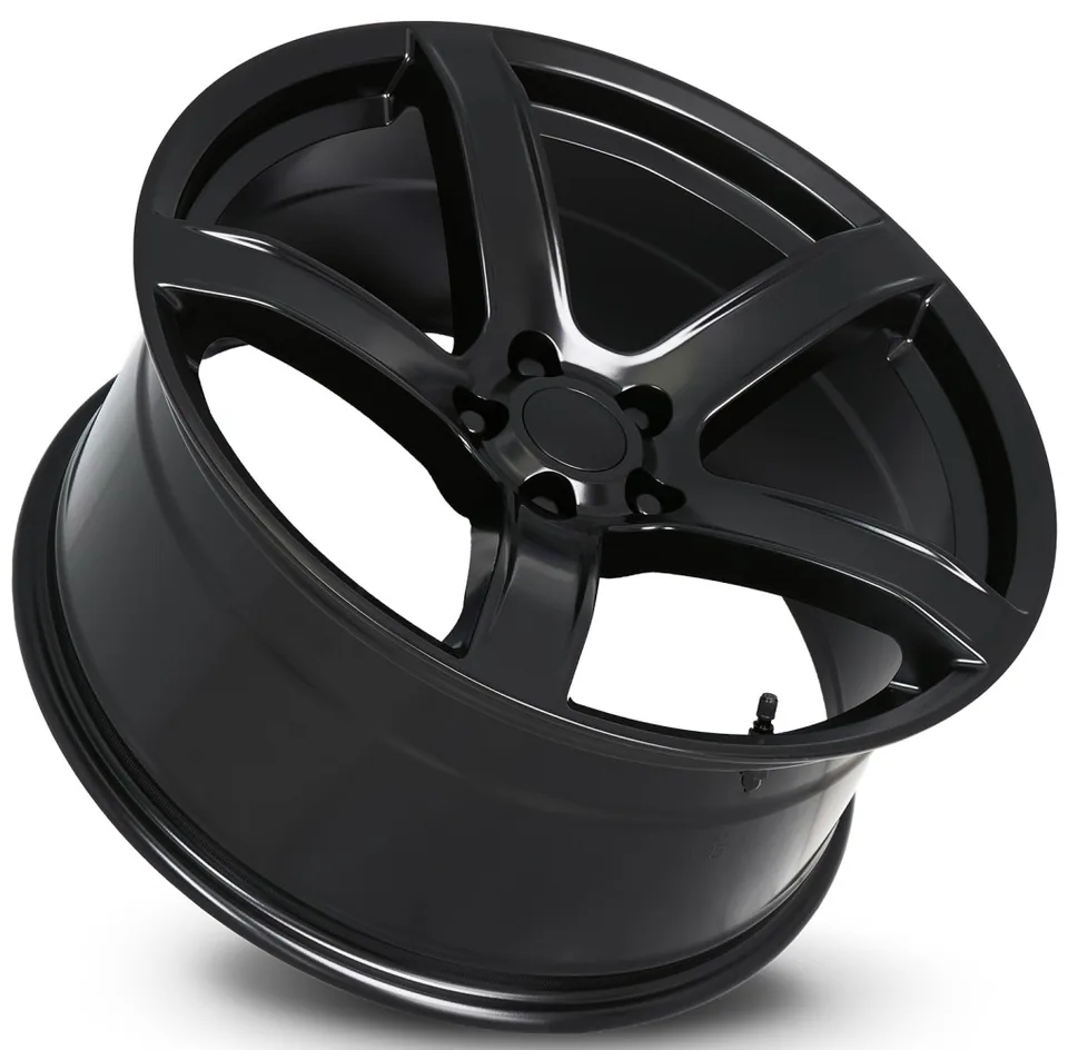 Factory Reproductions Replica Dodge Hellcat HC2 Replica Wheel Satin Black FR77F 3 of 4