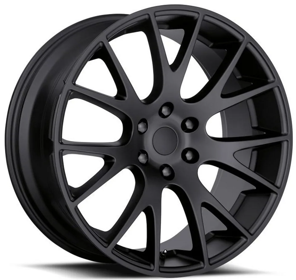 Factory Reproductions Replica Dodge Ram Hellcat Replica Wheel Satin Black FR70 2 of 2