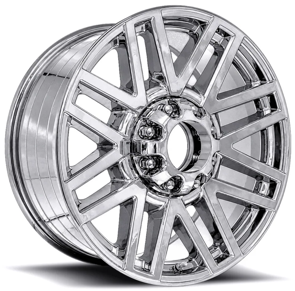 Factory Reproductions Replica Ford Super Duty Replica Wheels Chrome w/ Closed Cap FR751 2 of 2