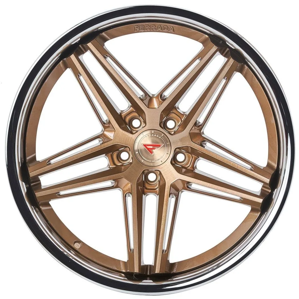 Ferrada CM1 Brushed Cobre w/ Chrome Lip 3 of 3