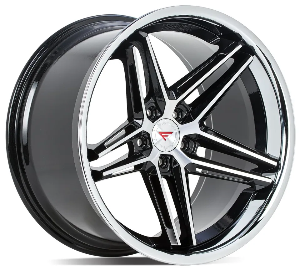 Ferrada CM1 Machine Black w/ Chrome Lip 1 of 3