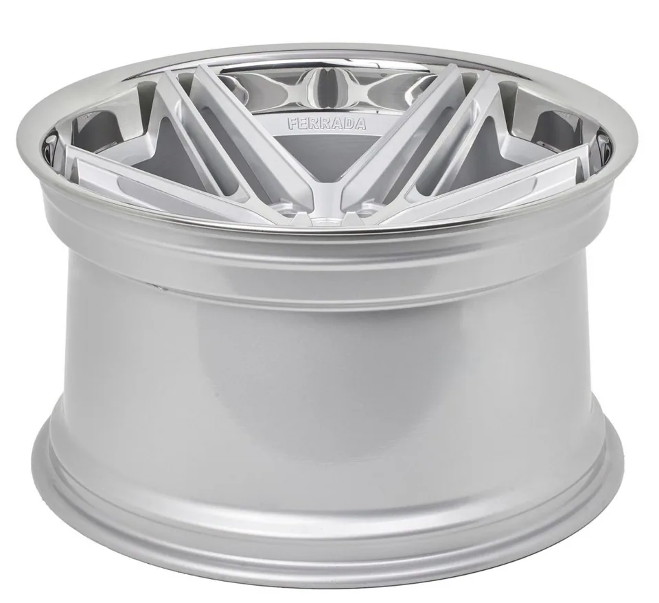 Ferrada CM1 Machined Silver w/ Chrome Lip 2 of 6