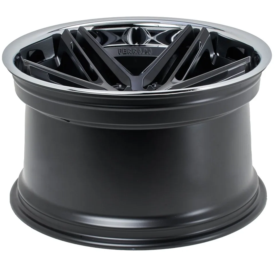Ferrada CM1 Matte Black w/ Chrome Lip 3 of 3