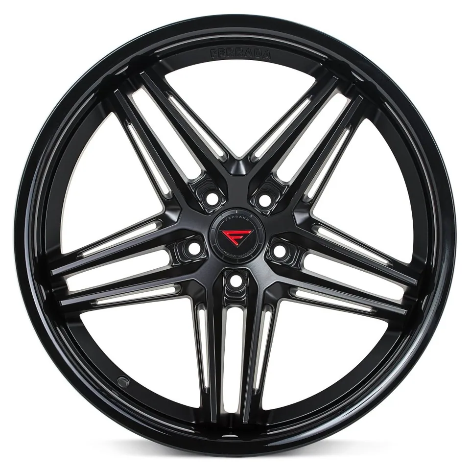 Ferrada CM1 Matte Black w/ Gloss Black Lip 2 of 6