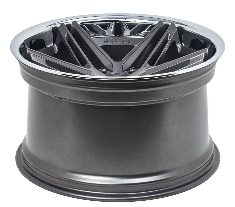 Ferrada CM1 Matte Graphite w/ Chrome Lip 3 of 6