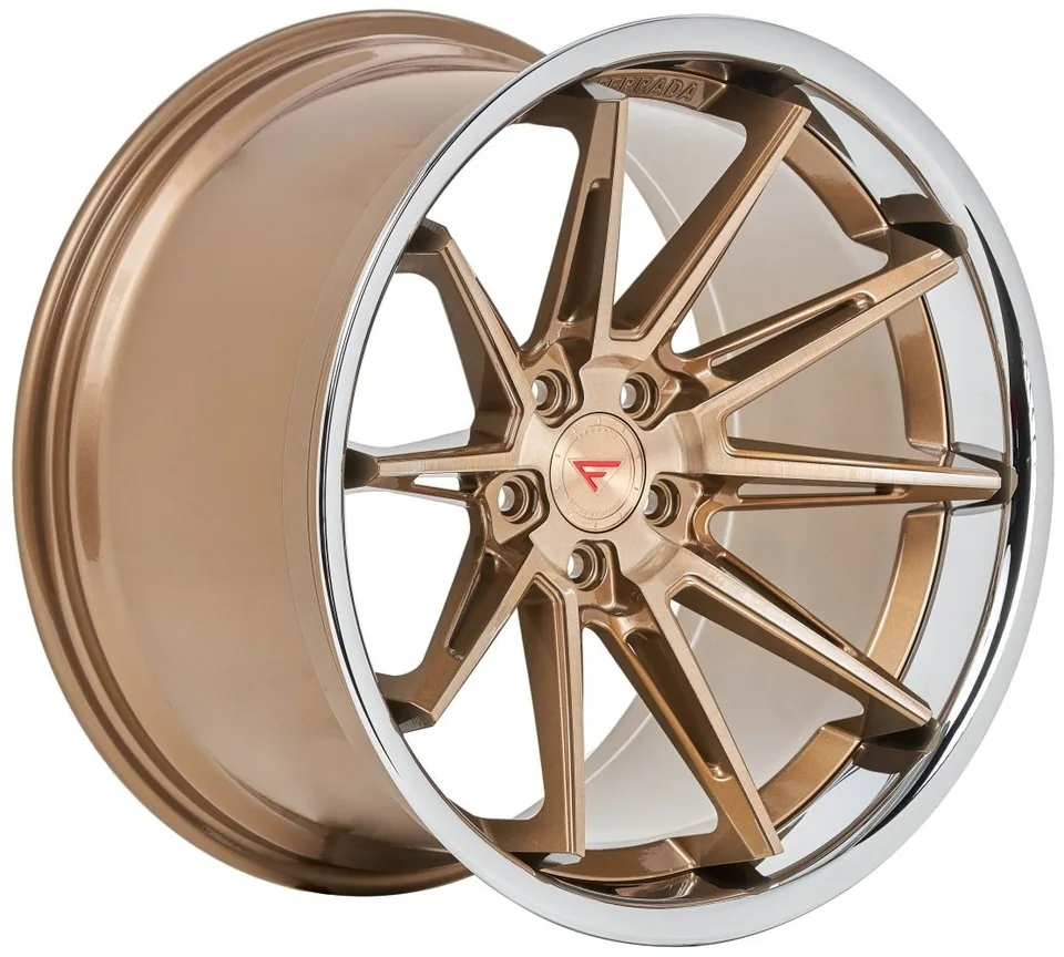 Ferrada CM2 Brushed Cobre w/ Chrome Lip 1 of 3