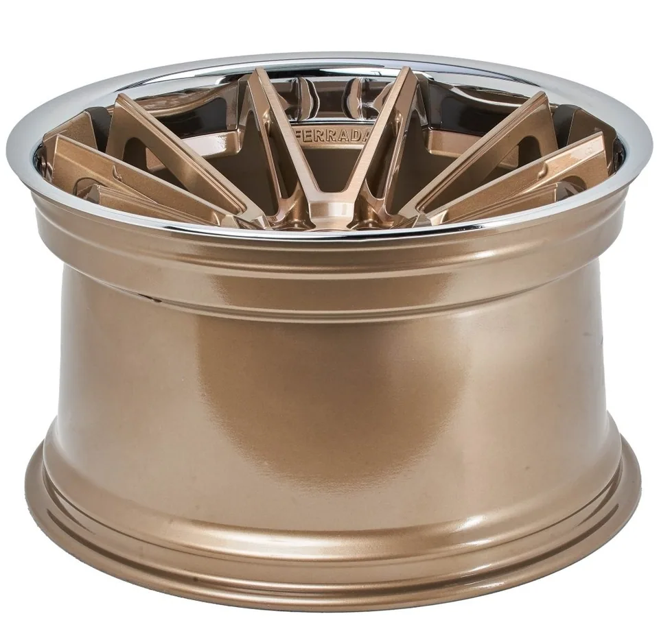 Ferrada CM2 Brushed Cobre w/ Chrome Lip 3 of 3