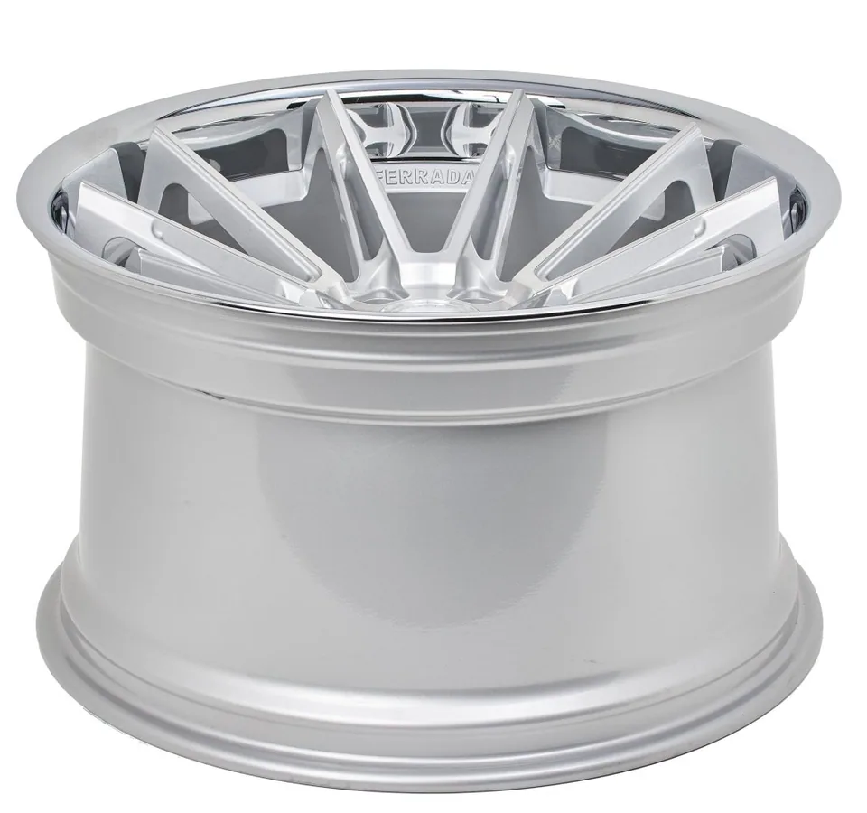 Ferrada CM2 Machined Silver w/ Chrome Lip 2 of 6