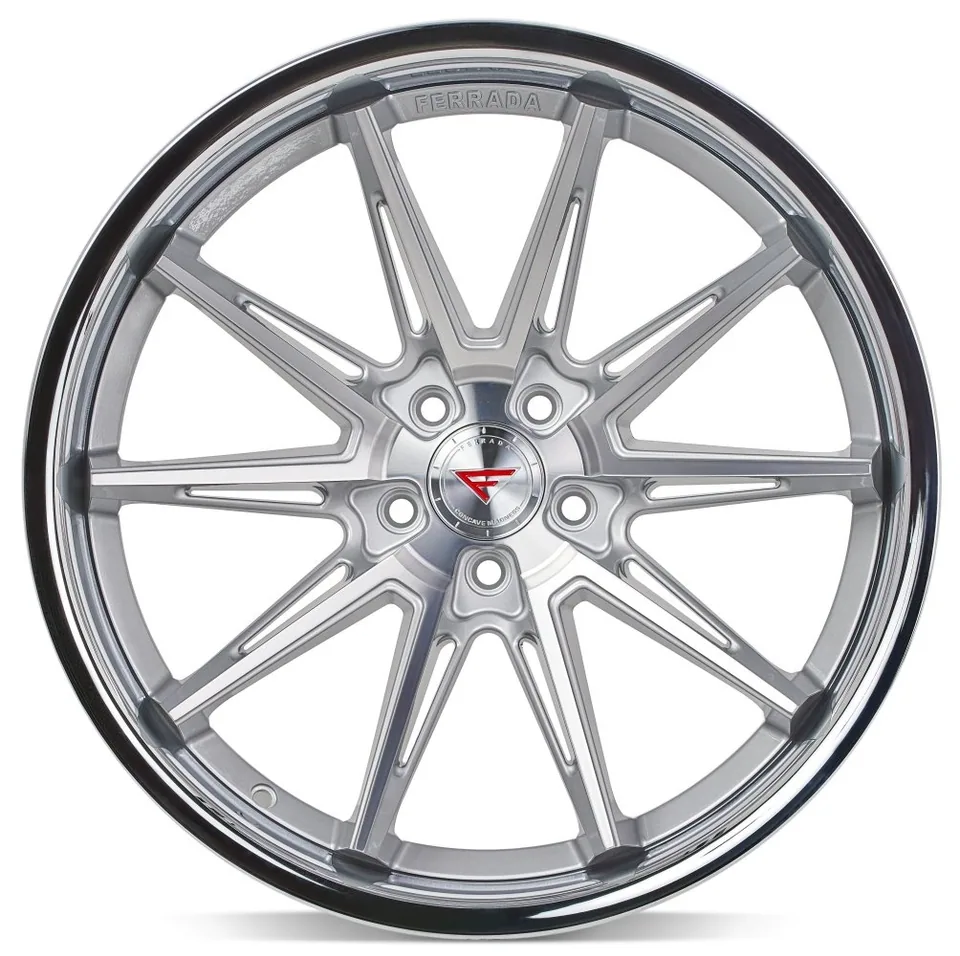 Ferrada CM2 Machined Silver w/ Chrome Lip 3 of 6