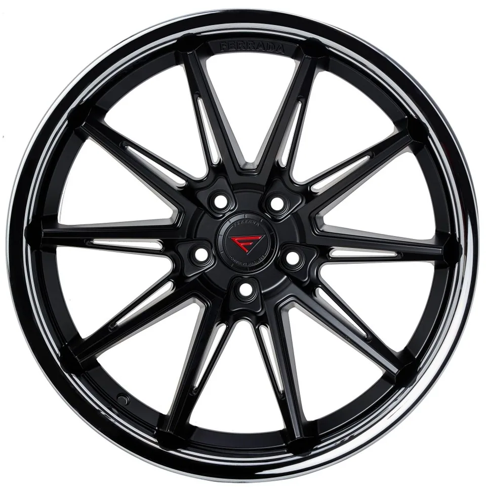Ferrada CM2 Matte Black w/ Chrome Lip 3 of 3