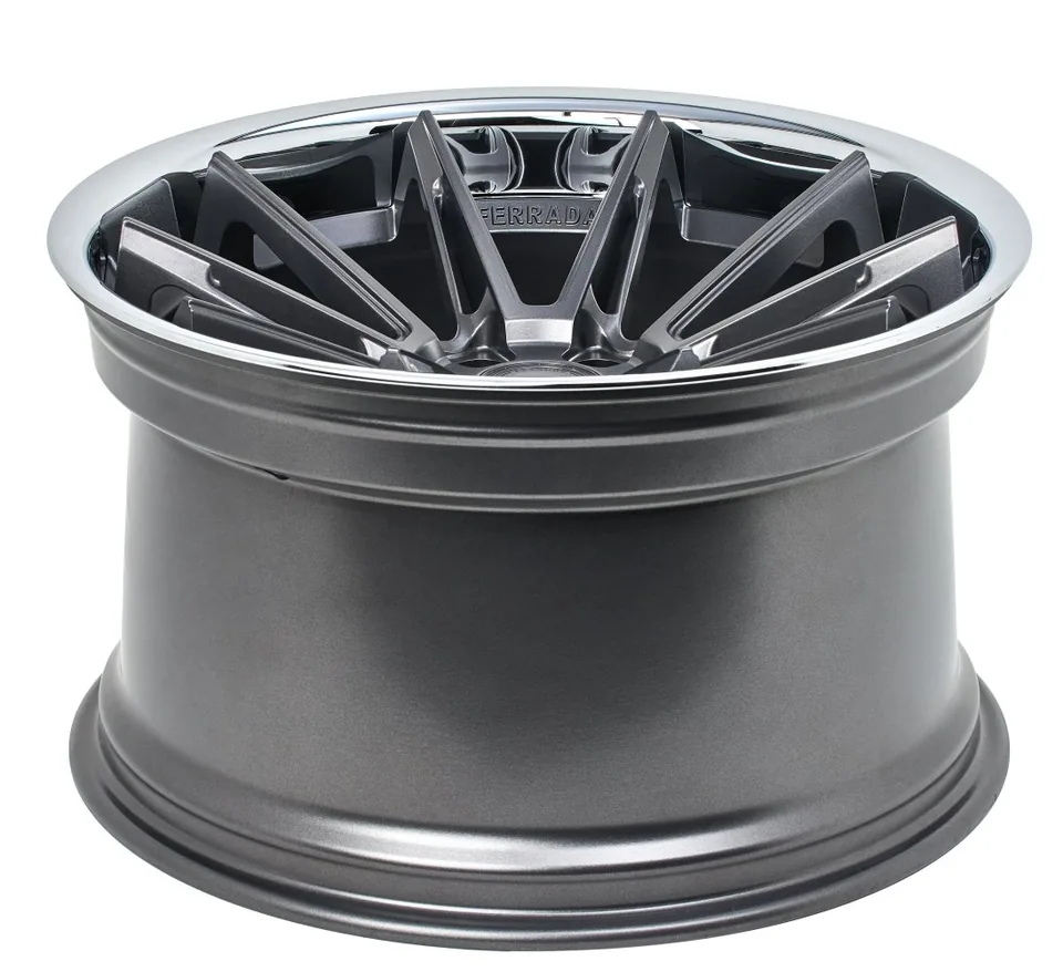 Ferrada CM2 Matte Graphite w/ Chrome Lip 3 of 6