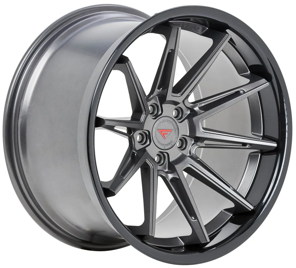Ferrada CM2 Matte Graphite w/ Gloss Black Lip 2 of 3
