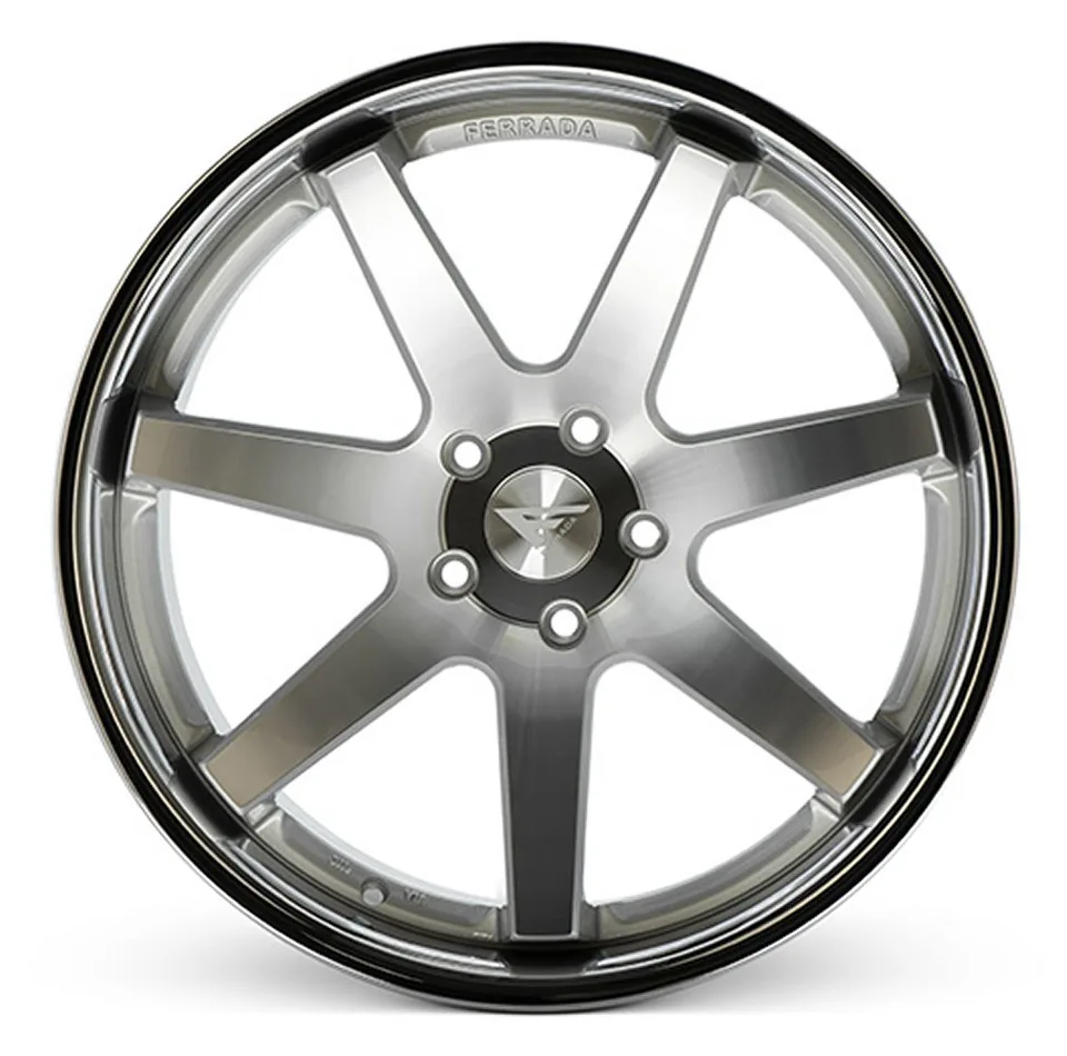 Ferrada FR1 Machine Silver w/ Chrome Lip 3 of 3