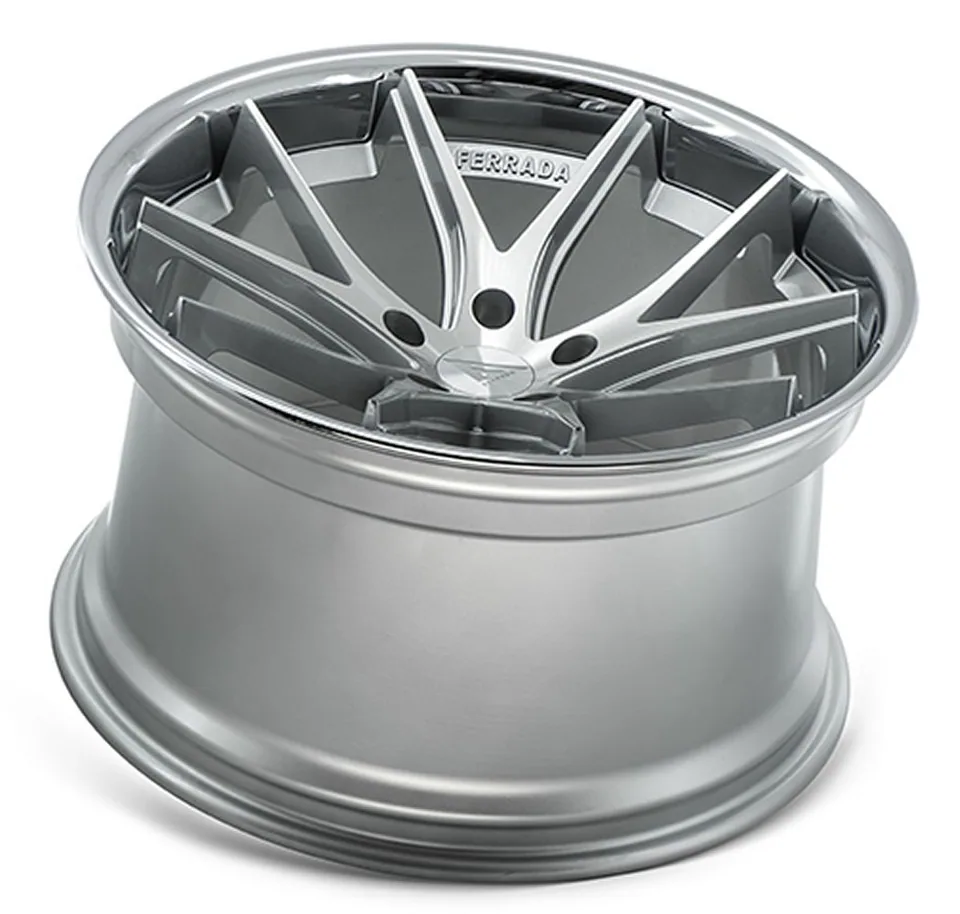 Ferrada FR2 Machine Silver w/ Chrome Lip 2 of 6
