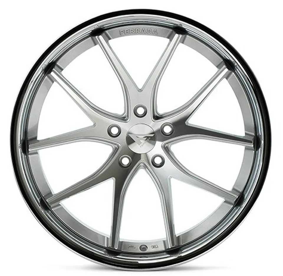 Ferrada FR2 Machine Silver w/ Chrome Lip 3 of 6