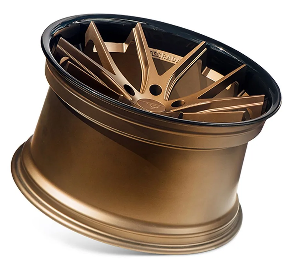 Ferrada FR2 Matte Bronze w/ Gloss Black Lip 2 of 6