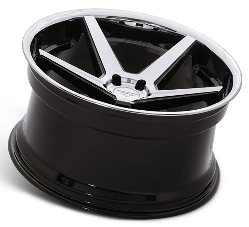 Ferrada FR3 Machine Black w/ Chrome Lip 3 of 3