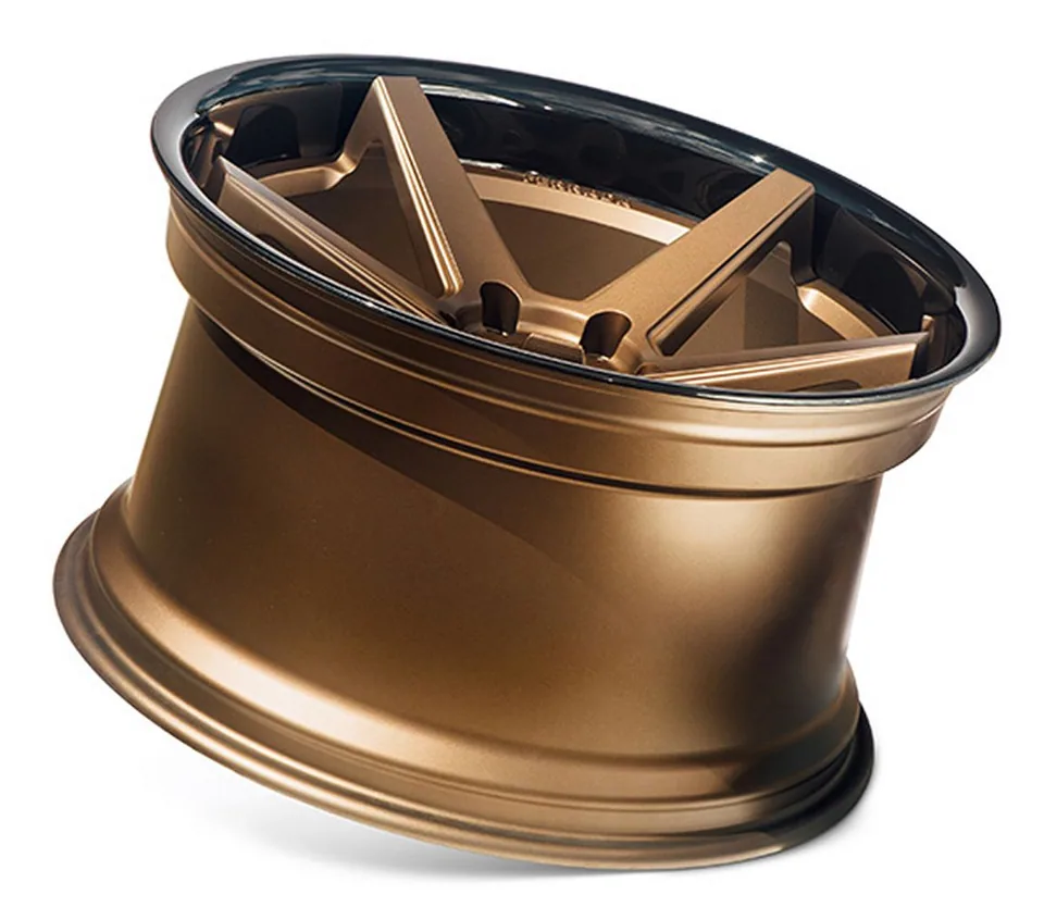 Ferrada FR3 Matte Bronze w/ Gloss Black Lip 2 of 6