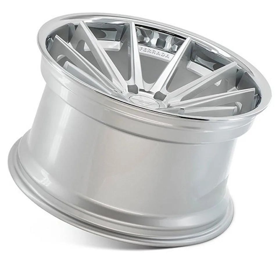 Ferrada FR4 Machine Silver w/ Chrome Lip 3 of 6