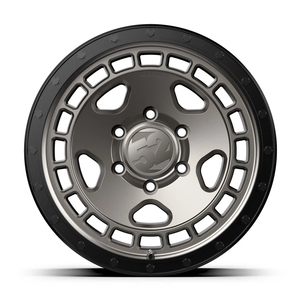 Fifteen52 Off-Road Turbomac HD Magnesium Grey w/ Black Ring & Steel Hardware 2 of 3