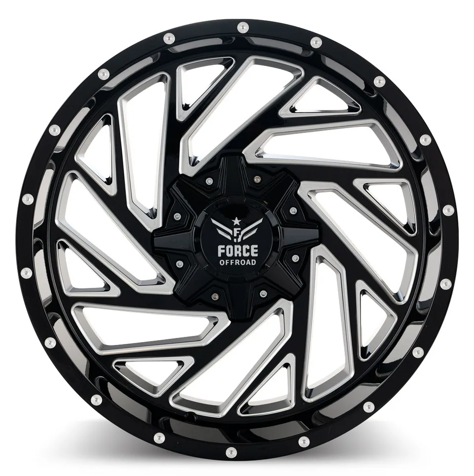 Force Off-Road F16 Gloss Black Milled 6x135 3 of 3