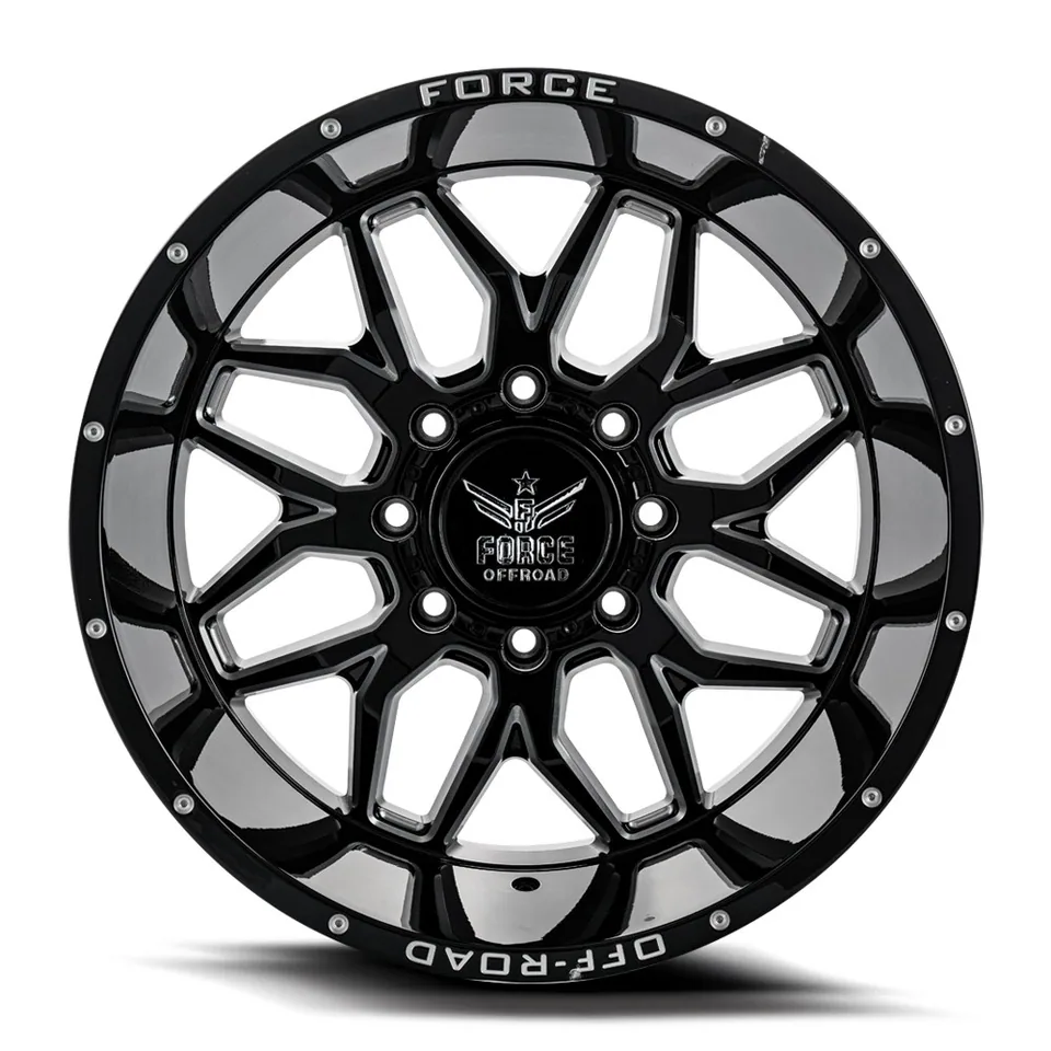 Force Off-Road F30 Gloss Black Milled 5x5/127 3 of 3