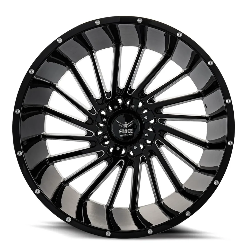 Force Off-Road F38 Gloss Black Milled 5x5.5/139.7 3 of 3