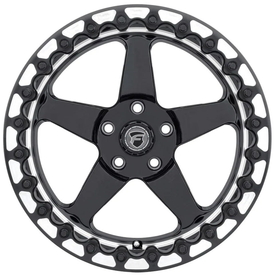 Forgestar D5 Beadlock Gloss Black w/ Machined Lip 3 of 3