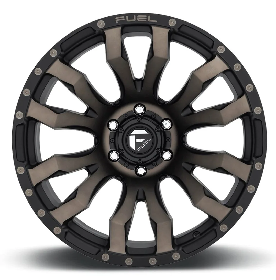 Fuel Off-Road Blitz Matte Black Machined w/ Double Dark Tint D674 2 of 3