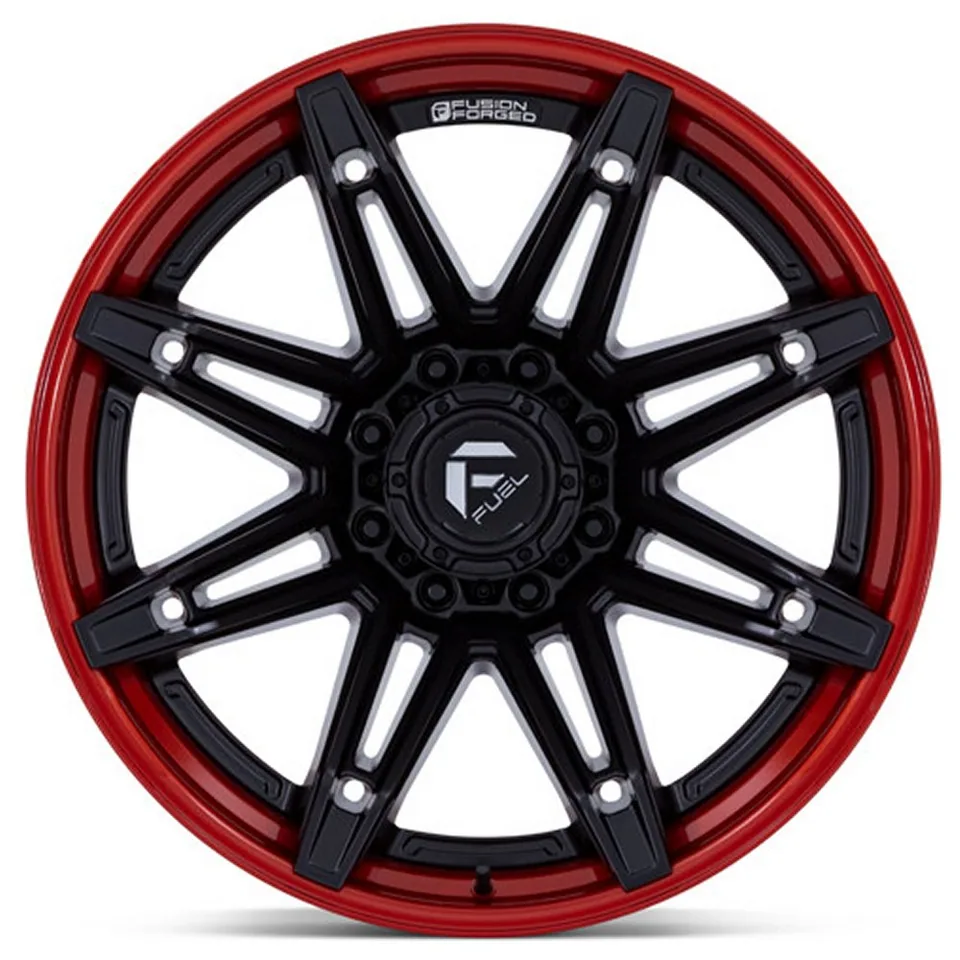 Fuel Off-Road Brawl Matte Black w/ Candy Red Lip FC401 2 of 3