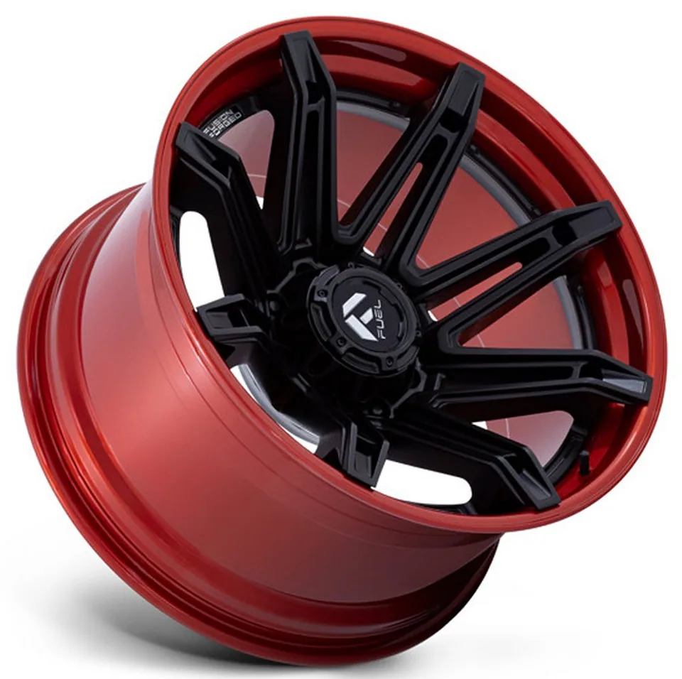 Fuel Off-Road Brawl Matte Black w/ Candy Red Lip FC401 3 of 3