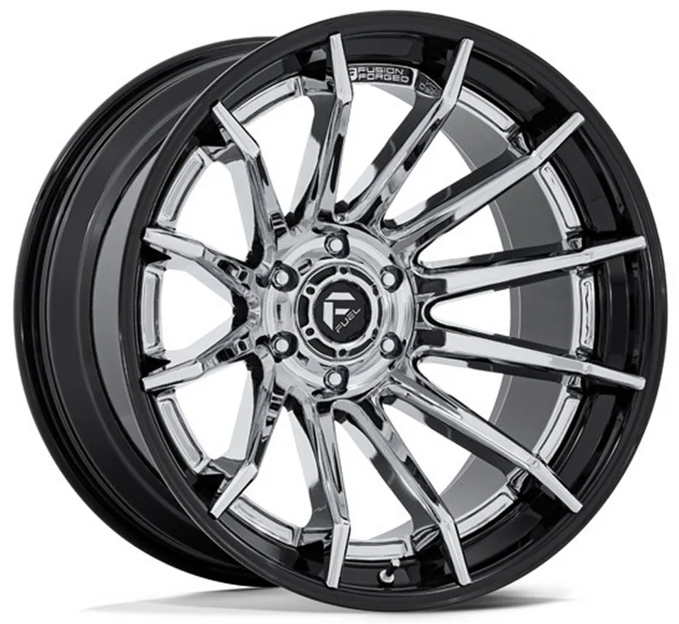Fuel Off-Road Burn Chrome w/ Gloss Black Lip FC403 1 of 3