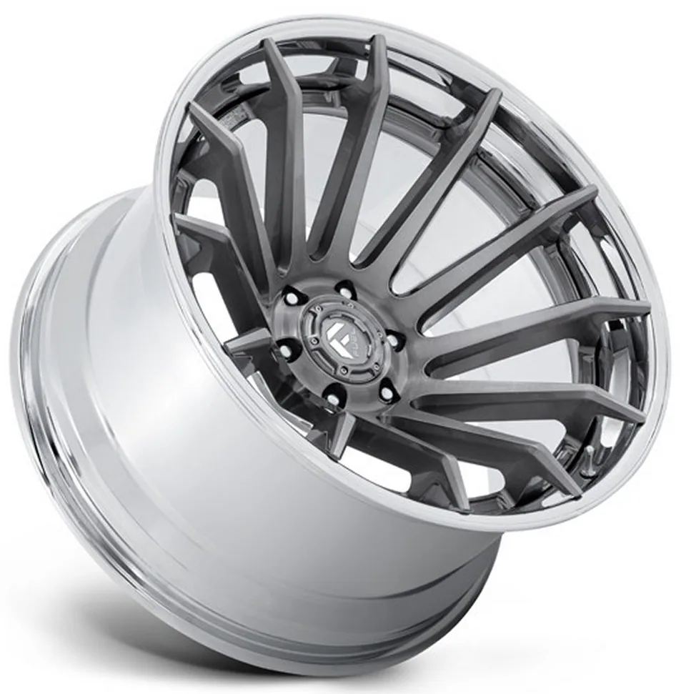 Fuel Off-Road Burn Platinum w/ Chrome Lip FC403 3 of 3