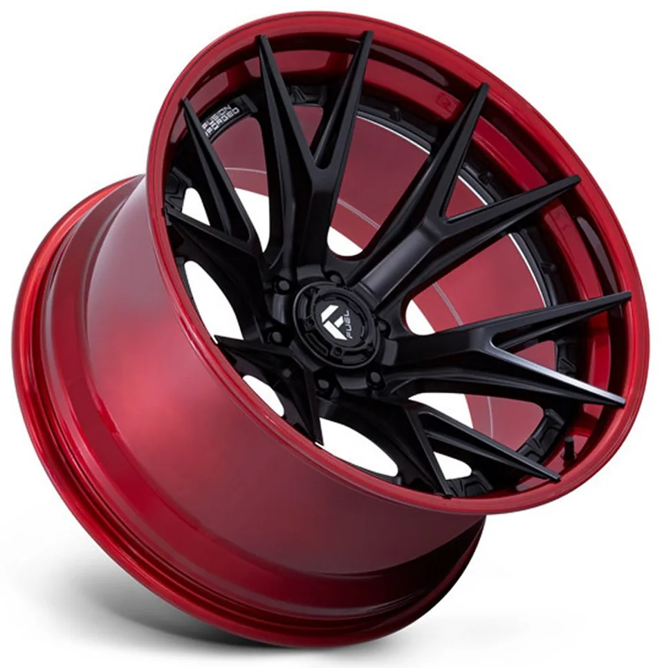 Fuel Off-Road Catalyst Matte Black w/ Candy Red Lip FC402 2 of 3
