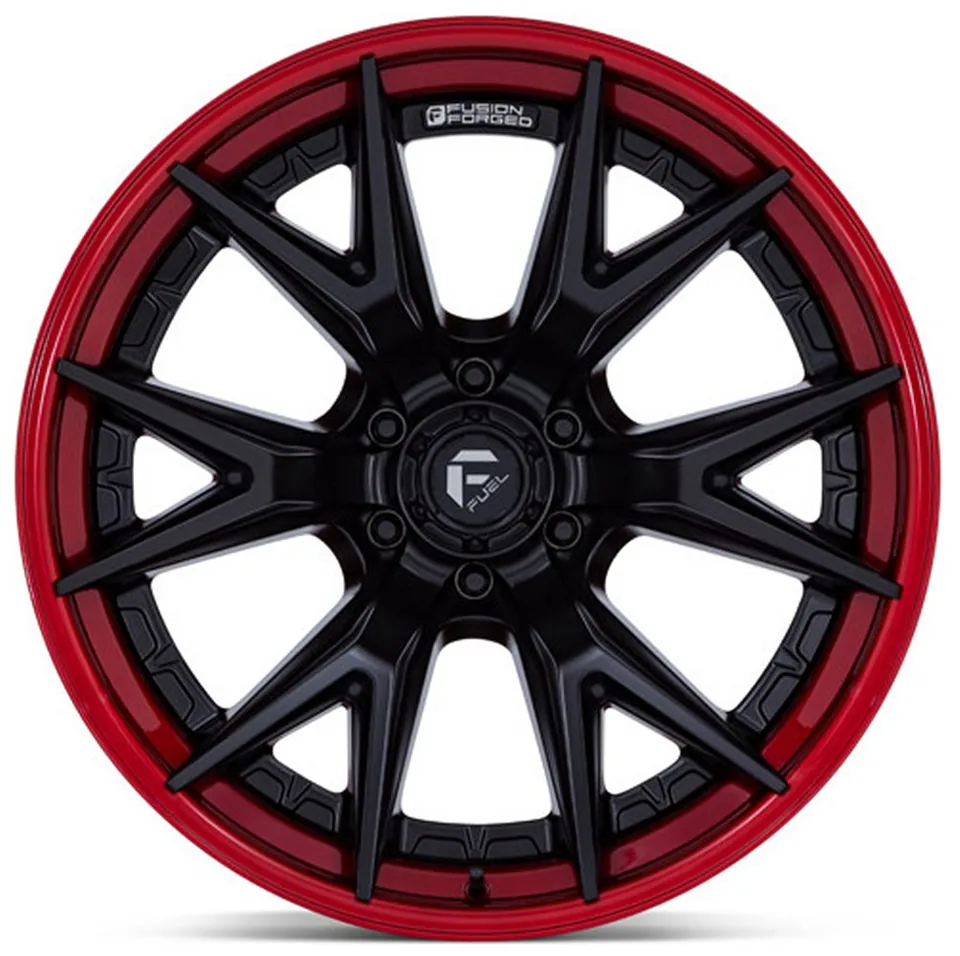 Fuel Off-Road Catalyst Matte Black w/ Candy Red Lip FC402 3 of 3