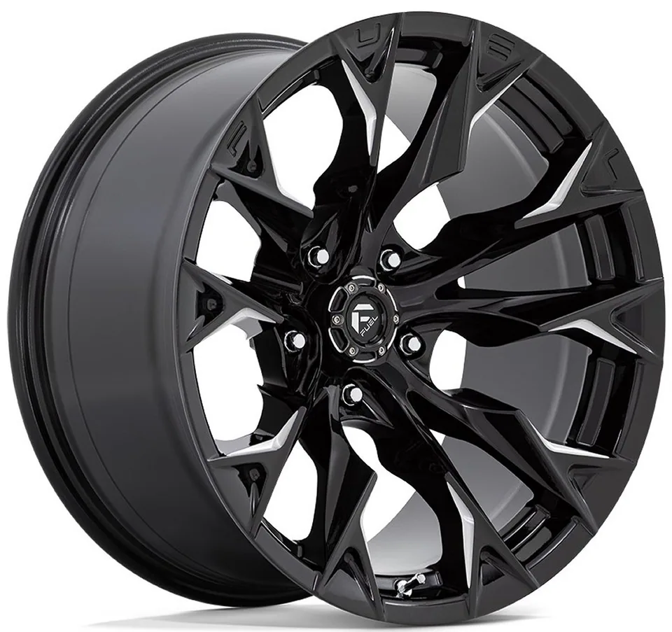 Fuel Off-Road Flame 5 Gloss Black Milled D803 7 of 12
