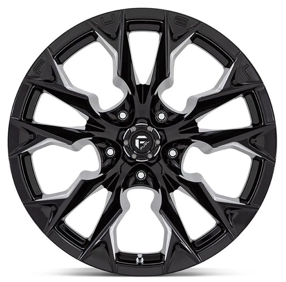 Fuel Off-Road Flame 5 Gloss Black Milled D803 9 of 12
