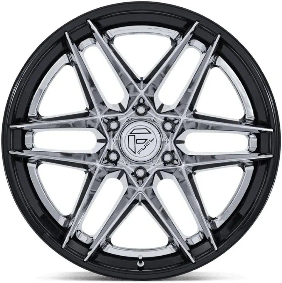 Fuel Off-Road Flight Chrome w/ Gloss Black Lip FC408 2 of 3