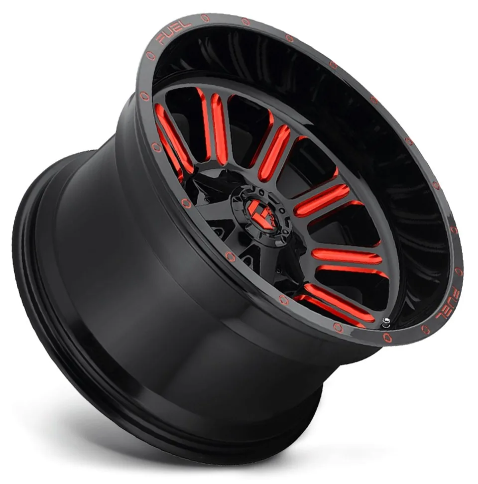 Fuel Off-Road Hardline Gloss Black w/ Candy Red D621 5x4.5/114.3 2 of 3