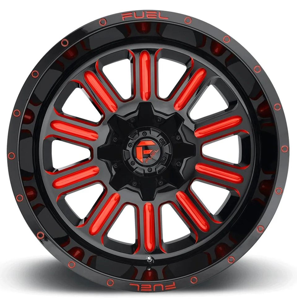 Fuel Off-Road Hardline Gloss Black w/ Candy Red D621 5x4.5/114.3 3 of 3