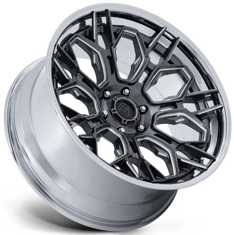 Fuel Off-Road Hive Gloss Gunmetal w/ Chrome Lip FC409 2 of 2