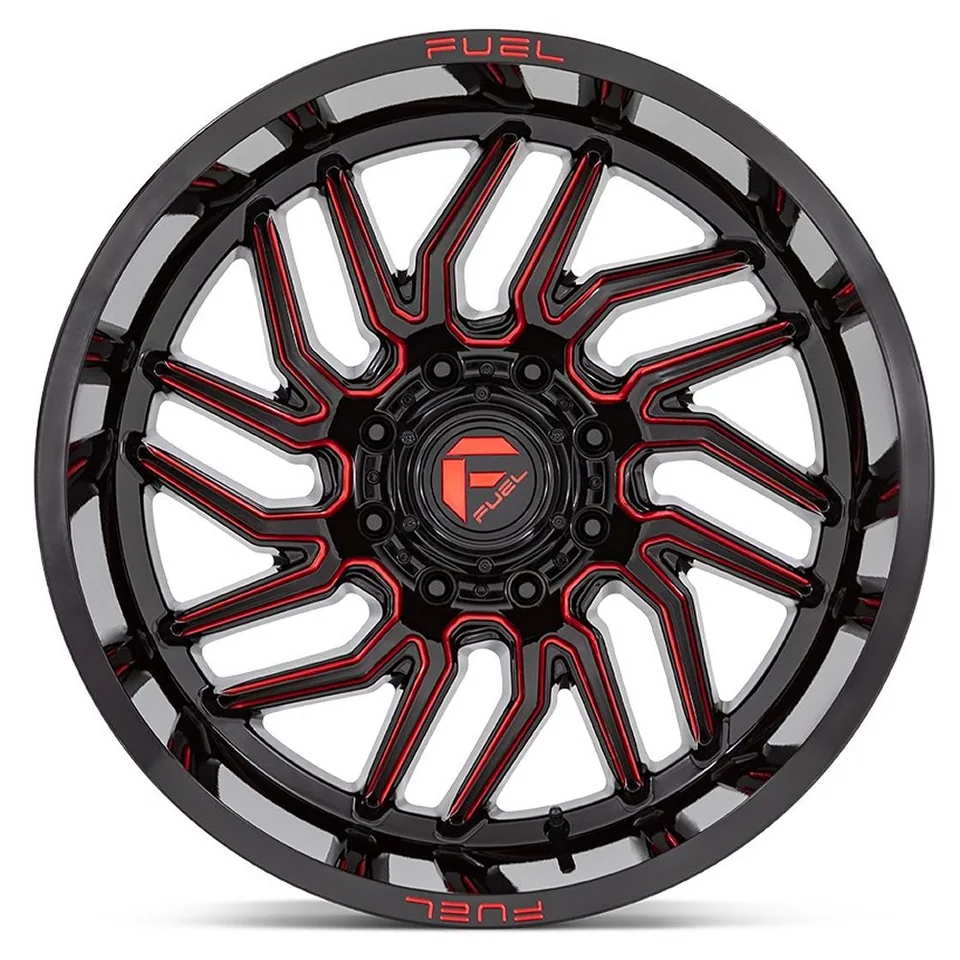 Fuel Off-Road Hurricane Gloss Black Milled w/ Red Tint D808 3 of 3
