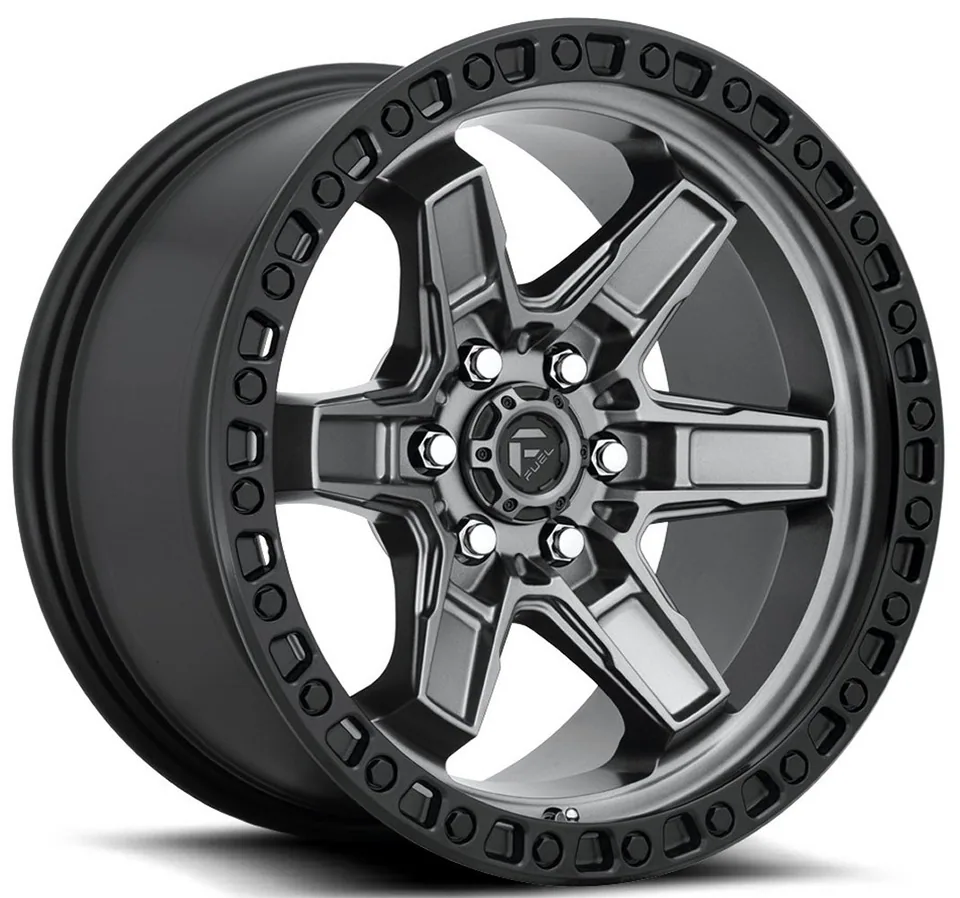 Fuel Off-Road Kicker 6 Anthracite w/ Black Lip D698 1 of 3