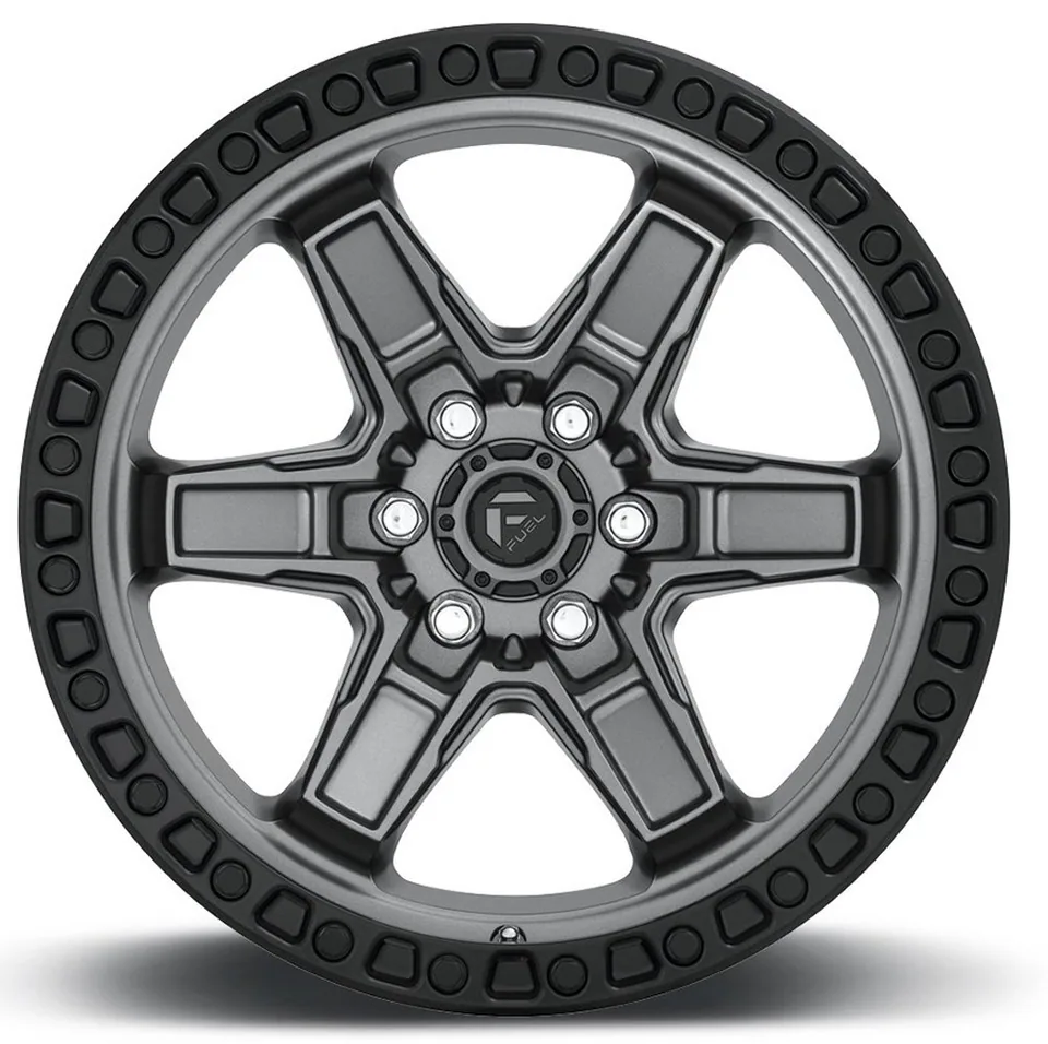 Fuel Off-Road Kicker 6 Anthracite w/ Black Lip D698 3 of 3