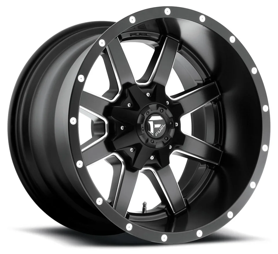 Fuel Off-Road Maverick Matte Black w/ Milled Accent D538 6x4.5/114.3 7 of 12