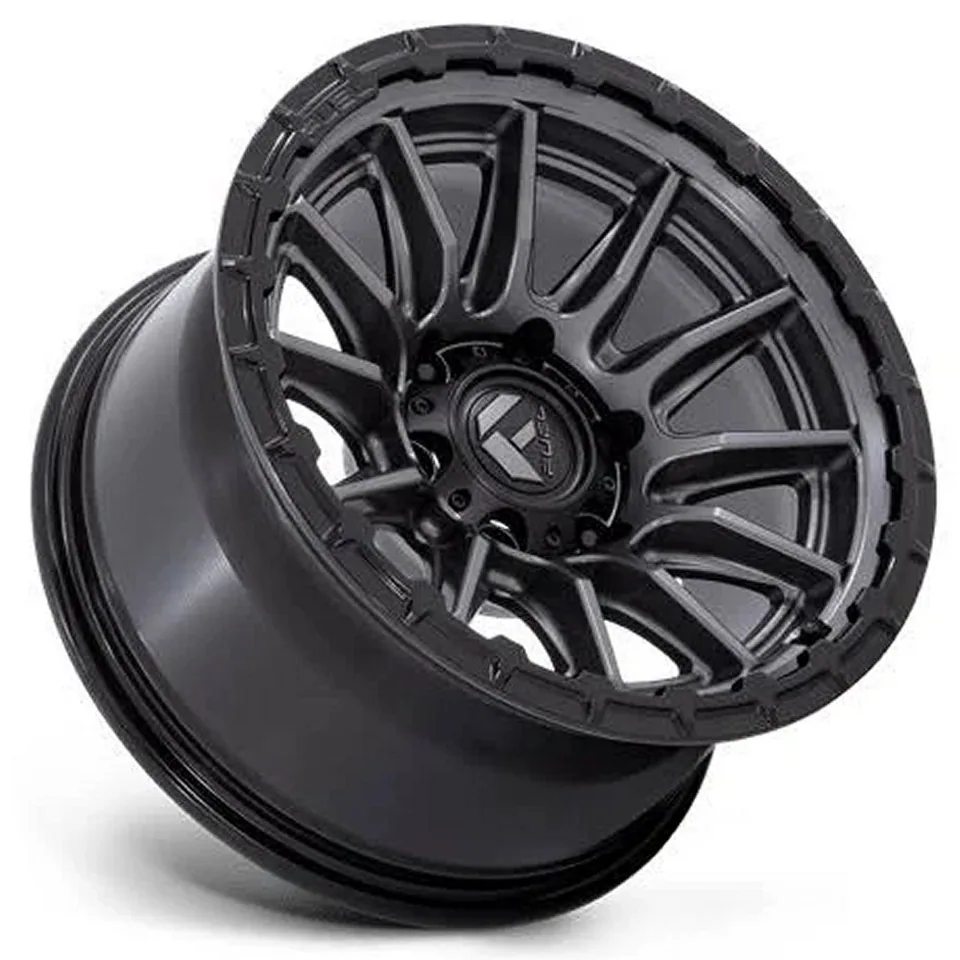 Fuel Off-Road Piston Matte Gunmetal w/ Gloss Black Lip FC866 2 of 3