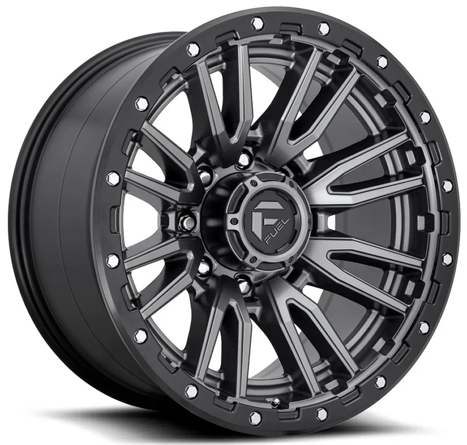 Fuel Off-Road Rebel 8 Anthracite w/ Black Lip D680 1 of 3