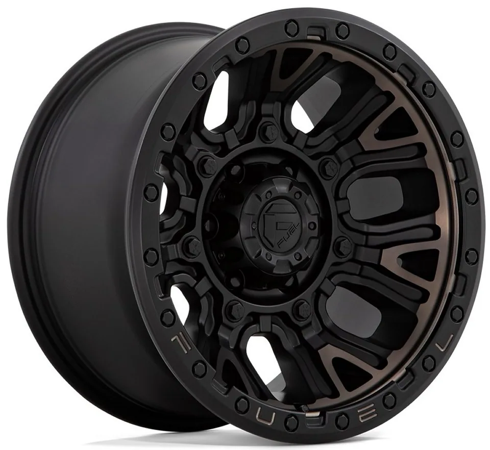 Fuel Off-Road Traction Matte Black w/ Double Dark Tint D824 1 of 3