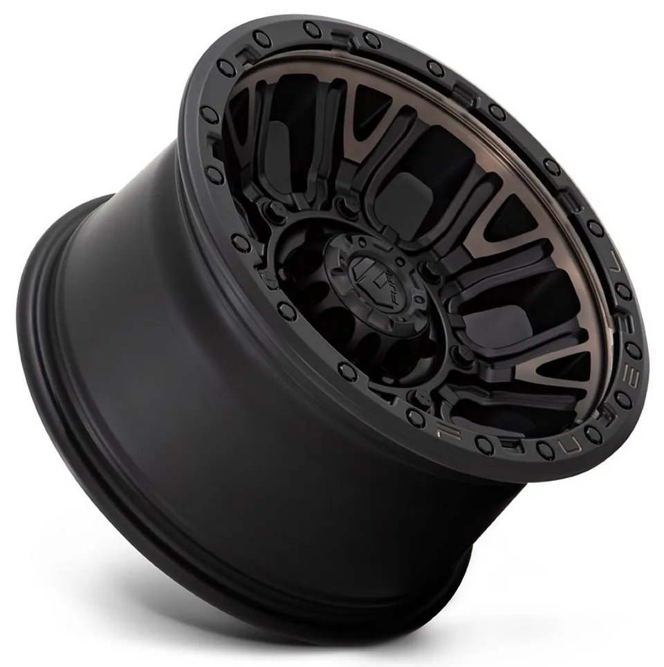 Fuel Off-Road Traction Matte Black w/ Double Dark Tint D824 2 of 3