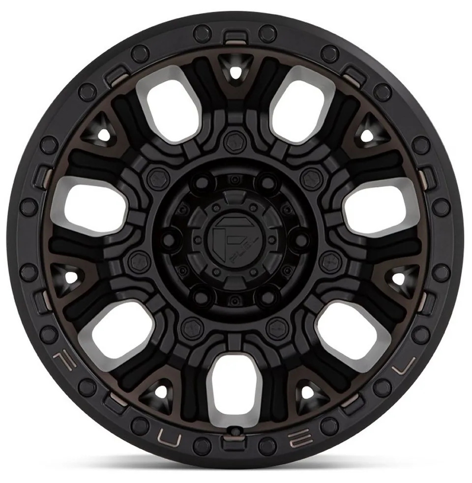 Fuel Off-Road Traction Matte Black w/ Double Dark Tint D824 3 of 3